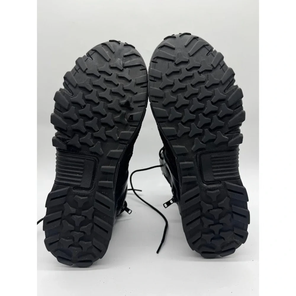 Reebok Tactical Side-Zip Waterproof Duty Boots Mens Black Leather Mesh Size 13